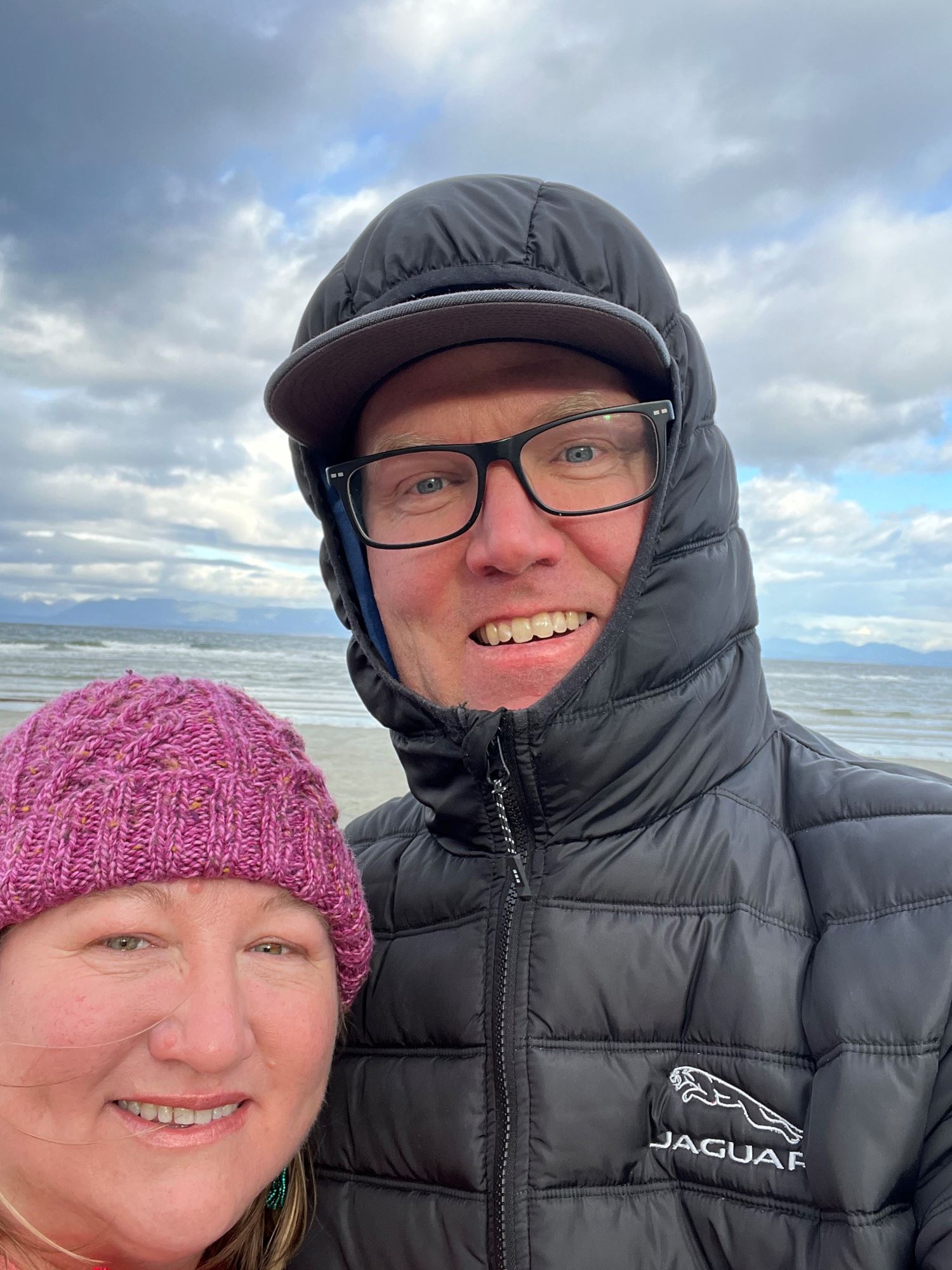 Heather and Simon at the beach.